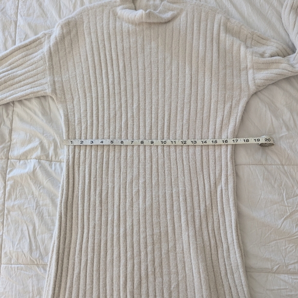Aerie Buttercream Ribbed Sweater Dress - Picture 12 of 12
